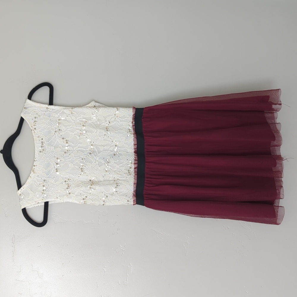Speekless White‎ Lacy Sequin Party Cocktail Dress 7